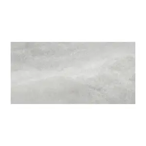 Perla Grey Matt Stone effect Ceramic Indoor Wall & floor Tile, Pack of 6, (L)600mm (W)300mm