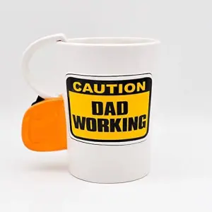 Caution Dad Working Ceramic Mug For Tea Coffee Hot Chocolate Hot & Cold Drinks Gift For Someone Special Funny Message