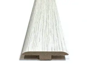 Laminate Wood Flooring MDF T Bar Threshold Trim 2.4m Length - Miami White Oak