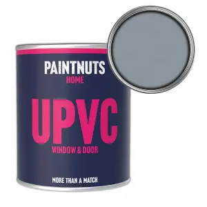 PaintNuts UPVC Door & Window Gloss Paint - Silver Grey - 500ml Tin (RAL7001)