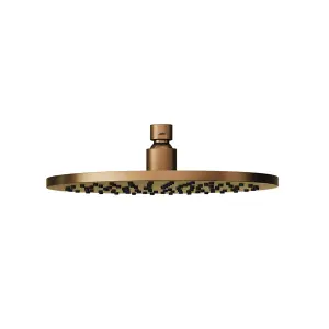 Aquadry Oria Bronze effect Single-spray pattern Shower head, 250mm