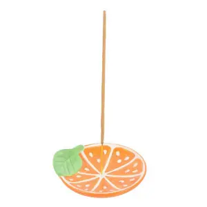 Something Different Orange Slice Incense Holder Orange/Green/White (One Size)