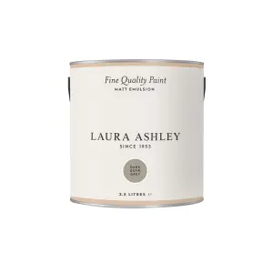 Laura Ashley Dark Dove Grey Matt Emulsion paint, 2.5L