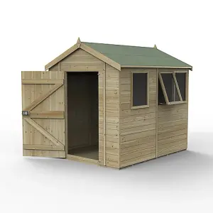 Timberdale 8x6 Apex Shed - Three Windows