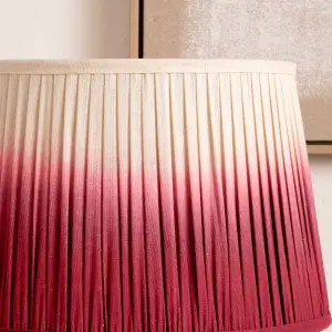 25cm Fuchsia Pink Ombre Soft Pleated Tapered Lampshade