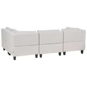 Corner Sofa UNSTAD Light Beige Fabric Left Hand