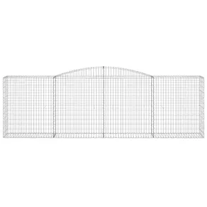 Berkfield Arched Gabion Baskets 20 pcs 400x50x120/140 cm Galvanised Iron