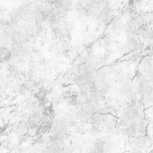 Splashwall Misuo Grey Marble effect Aluminium Splashback, (H)800mm (W)600mm (T)4mm