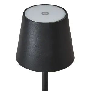 Wireless Metal Table Lamp Black BACEIRO