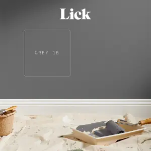 Lick Grey 15 Matt Emulsion paint, 2.5L