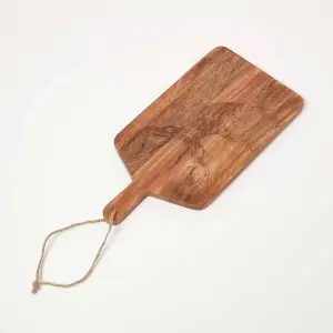 Homescapes Etched Stag Mango Wood Chopping Board, 50 x 25cm