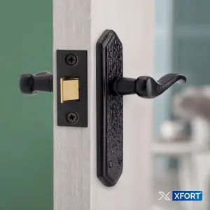 XFORT Smithy's Range London Suite Lever Latch Door Handle Black Antique