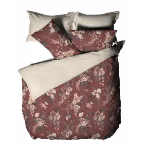 Linen House Taira Botanical 100% Cotton Duvet Cover Set