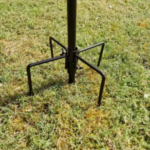 Metal Complete Bird Feeding Station with 5 Feeders and Stabiliser Stand