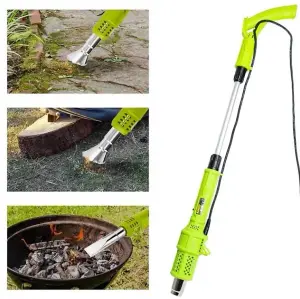 Electric Weed Burner & Killer 2000W Driveway Party Stick Patio & Garden Slab 230V with Nozzles & BBQ Lighter