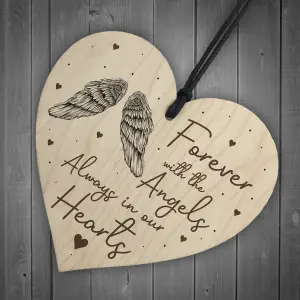 Always In Our Hearts Memorial Gift Hanging Plaque Mum Dad Nan Grandad Memorial