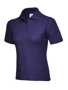 Uneek - Women's/Ladies Classic Poloshirt - 50% Polyester 50% Cotton - Purple - Size 4XL