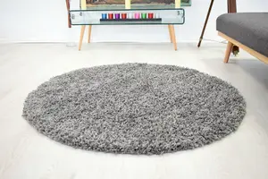 Grey Thick Shaggy Rug - California - 60x110cm (2'x3'7")