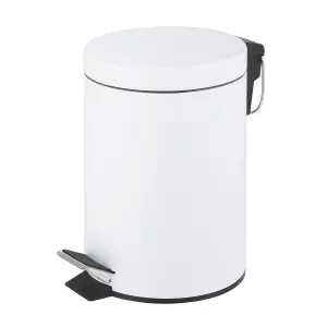 Innoteck Essentials 3L Pedal Bin - Matt White