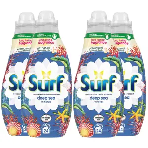 Surf Deep Sea Minerals Lasting Fragrance Liquid Detergent 648ml, 96 Washes, 4Pk