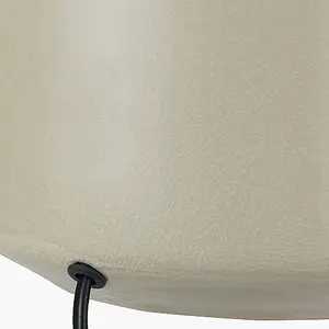 Cream Crackle Effect Table Lamp