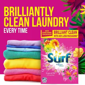 Surf Washing Powder Tropical Lily & Ylang-Ylang 23 Washes - Pack of 3