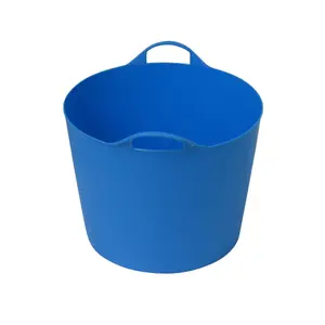 Heavy Duty Flexitub Flexible Buckets 45L x5 (Builders Tub Work Trug Feed Storage)