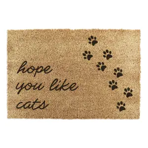 Hope You Like Cats Doormat (90 x 60cm)