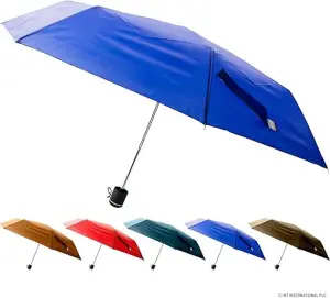 Set Of 4 Super Mini Umbrella 3 Fold Raining Outdoor Folding Winter Weather Compact Travel Lightweight