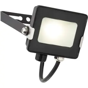 4 PACK Outdoor Waterproof LED Floodlight - 10W Cool White LED - Matt Black