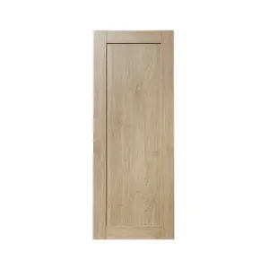 GoodHome Alpinia Matt light oak effect Shaker Larder/fridge Cabinet door (W)500mm (H)1287mm (T)18mm