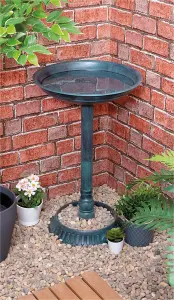 Outdoor Garden Strong Durable Freestanding Pedestal Wildlife Bird Bath with base