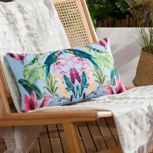 Wylder Tropics Kali Birds Tropical Polyester Filled Outdoor Cushion