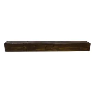 Focal Point Round Traditional Dark Fully finished Beam Mantel (H) 140mm (W) 1370mm (D)140mm