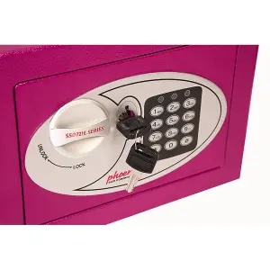 Phoenix Compact Home Office SS0721EPD Pink Security Safe with Electronic Lock