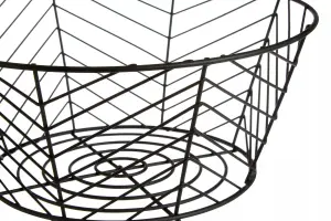 Interiors by Premier Vertex Black Powder Coat Fruit Basket