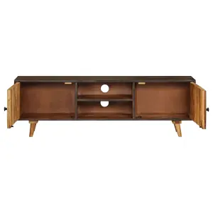 Berkfield TV Cabinet Solid Mango Wood 140x30x45 cm