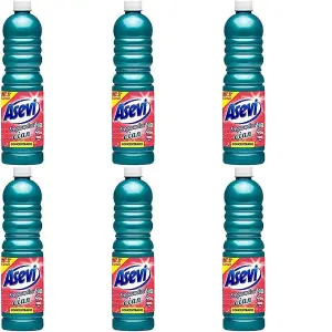 Asevi 21143 Concentrated Floor Cleaner, Cyan, 1 Litre (blue) (Pack of 6)