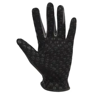 Dublin Unisex Cool-it Gel Touch Fastening Riding Gloves Black/Grey (Small)