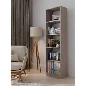 Albee Bookcase Clay / (5 Shelves) 182cm H x 50cm W x 30cm D