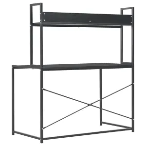 Berkfield Computer Desk Black 120x60x138 cm