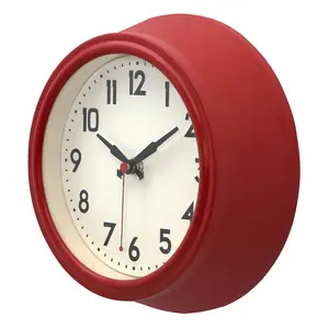 Interiors by Premier Red Metal Wall Clock