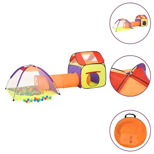 Berkfield Children Play Tent with 250 Balls Multicolour 338x123x111 cm