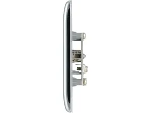 BG Chrome Semi-flush Single TV socket