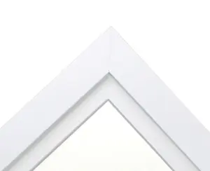 Metro White Frame with White Mount 50 x 70CM Image Size 24 x 16 Inch