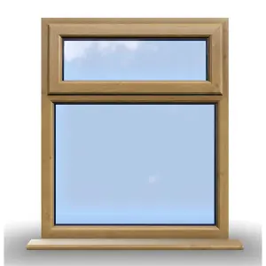 995mm (W) x 945mm (H) Wooden Stormproof Window - 1 Top Opening Window -Toughened Safety Glass