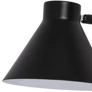 GoodHome Masoala Matt Black Plug-in Wall light