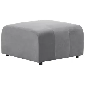 2 Seater Modular Velvet Sofa with Ottoman Grey FALSTERBO