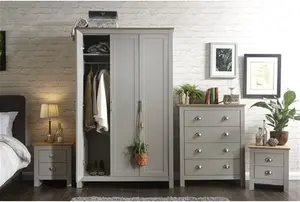 Kenneth 4 Piece Bedroom Set Three Posts Colour: Grey