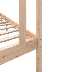 Berkfield Bed Frame Solid Wood Pine 90x200 cm